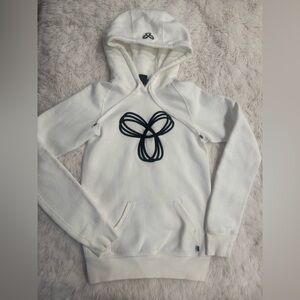 TNA Cream Hoodie Sweater with Black Design
